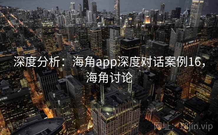 深度分析：海角app深度对话案例16，海角讨论