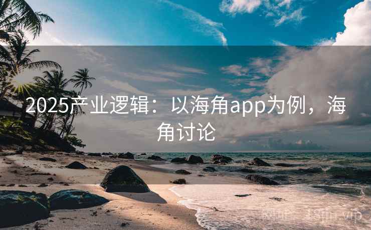 2025产业逻辑：以海角app为例，海角讨论