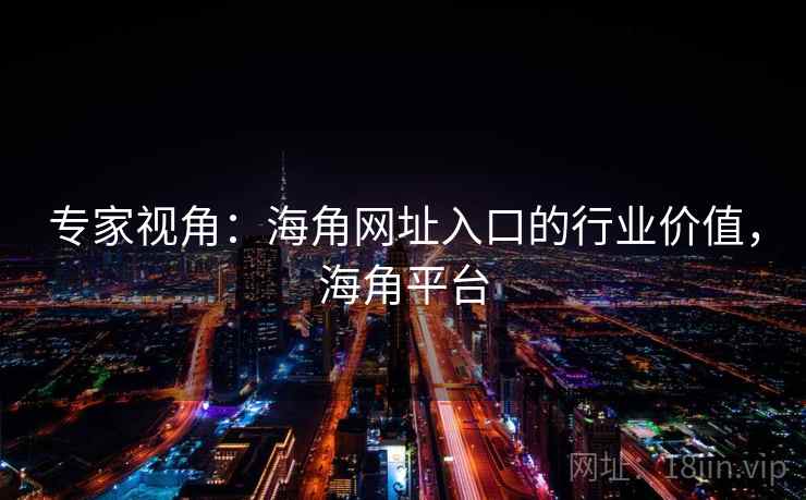 专家视角：海角网址入口的行业价值，海角平台