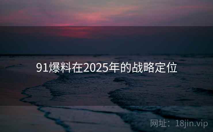 91爆料在2025年的战略定位