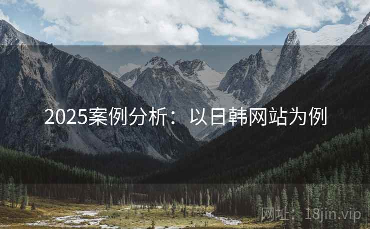 2025案例分析：以日韩网站为例