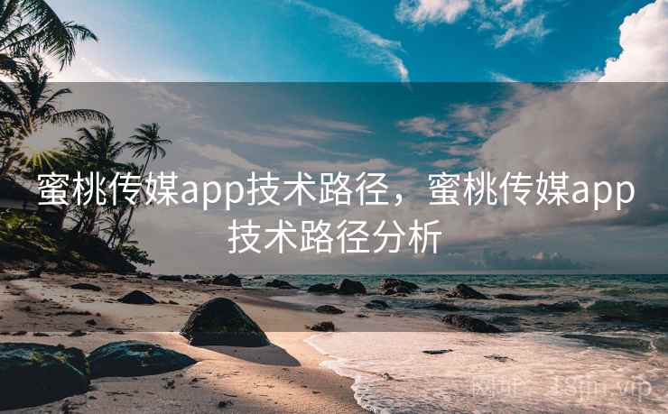 蜜桃传媒app技术路径，蜜桃传媒app技术路径分析